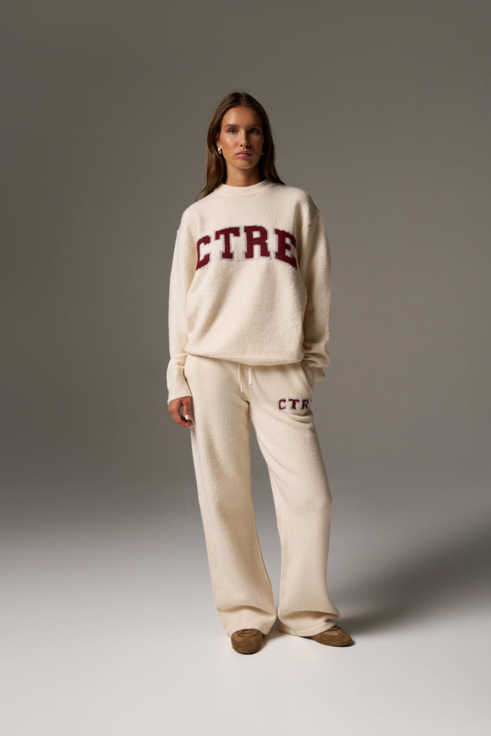 CTRE KNITTED SWEATSHIRT - OFF WHITE