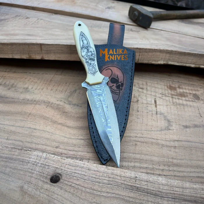 Custom Damascus Hunting Dagger – The Perfect Companion for Your Outdoor Adventures - RFE Marketing Ventures