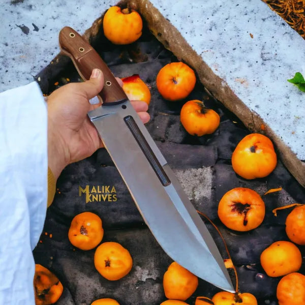 D2 Bowie Knife for Bushcraft | Premium Rosewood Handle & Essential Outdoor Tool - RFE Marketing Ventures