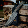 Damascus Bowie Knife with Pine-Cone Handle: A Fusion of Tradition and Modern Craftsmanship - RFE Marketing Ventures