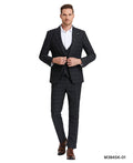 Dark Grey WIndow Plaid Mens-suit - Giorgio's Menswear