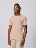Aubin Orange Mix Deacon Feeder Stripe T-Shirt | T-Shirt