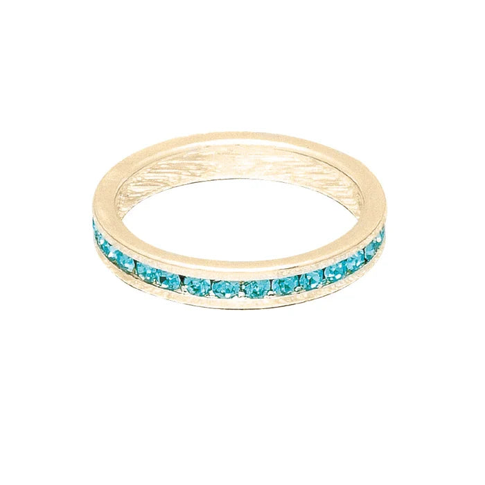December (Turquoise) Yellow Gold Ring | Size 7