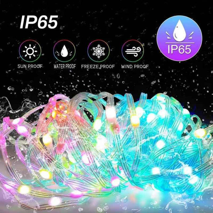 RGBIC Christmas Lights - Bluetooth String Lights for Festive Décor