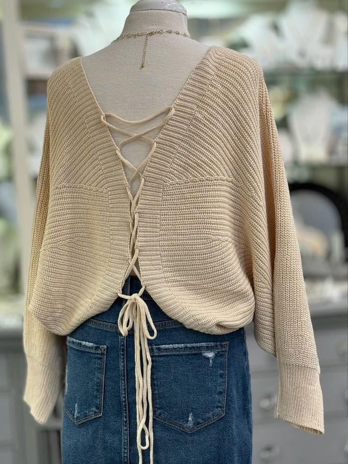 Delaney Sweater in Beige