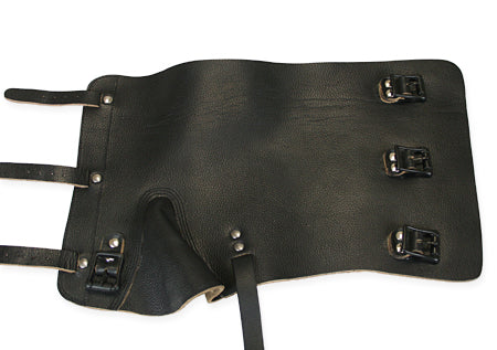 Deluxe Leather Gaiters - Black