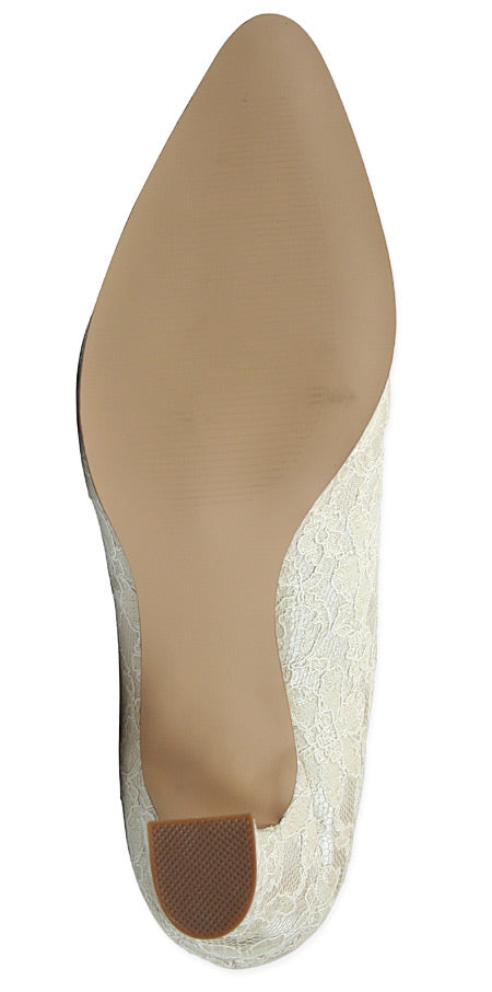 Destiny Victorian Ankle Boot - Ivory Lace