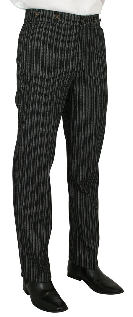 Dixon Striped Trousers - Black/White