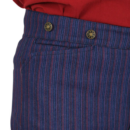 Dixon Striped Trousers - Blue/Red