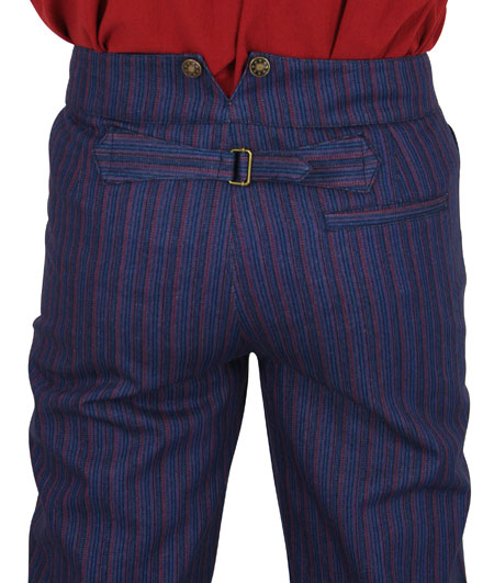 Dixon Striped Trousers - Blue/Red