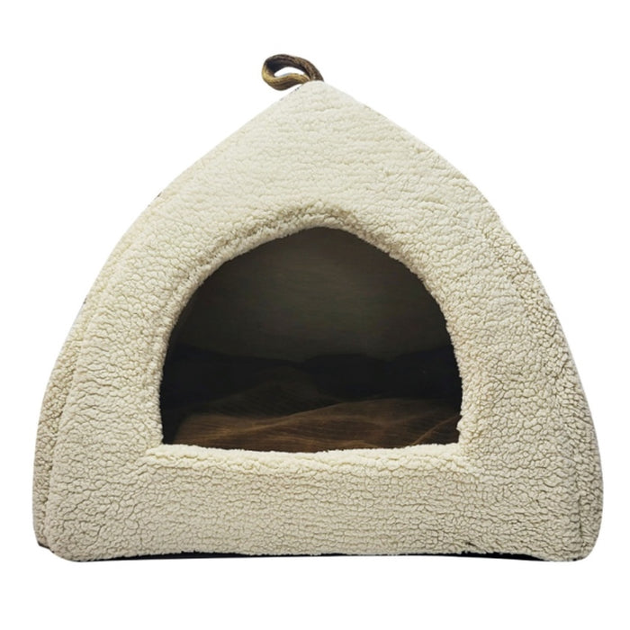 Dog Bedding | Hut Shape I Teddy Fleece  | Pet Bed - Mojopanda Organic  Store