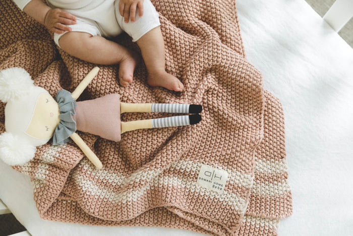 Domani Home Marici Striped Baby Blanket