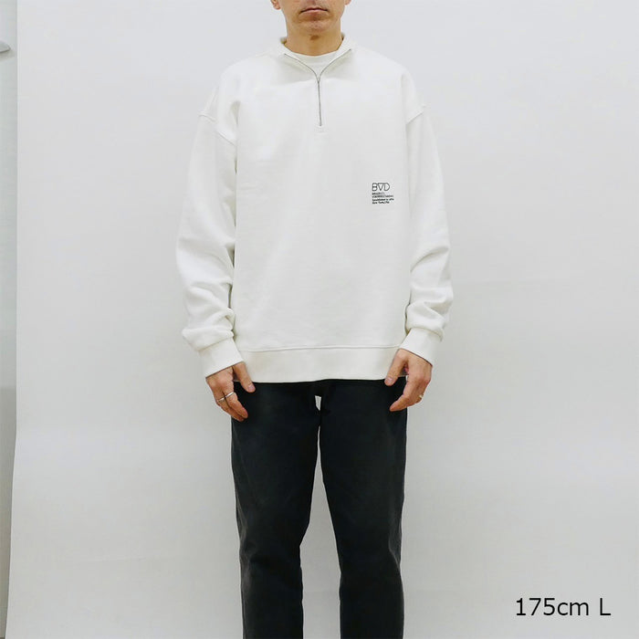 DOT LOGO HALF ZIP SWEAT