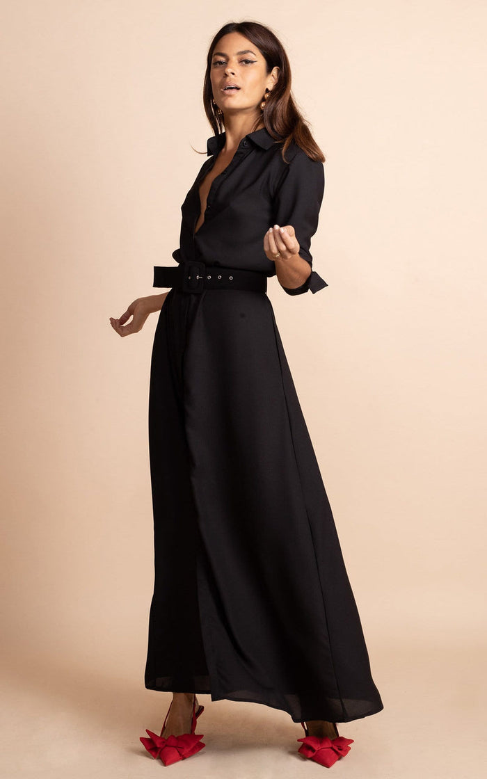 Dove Dress | Dancing Leopard | Black