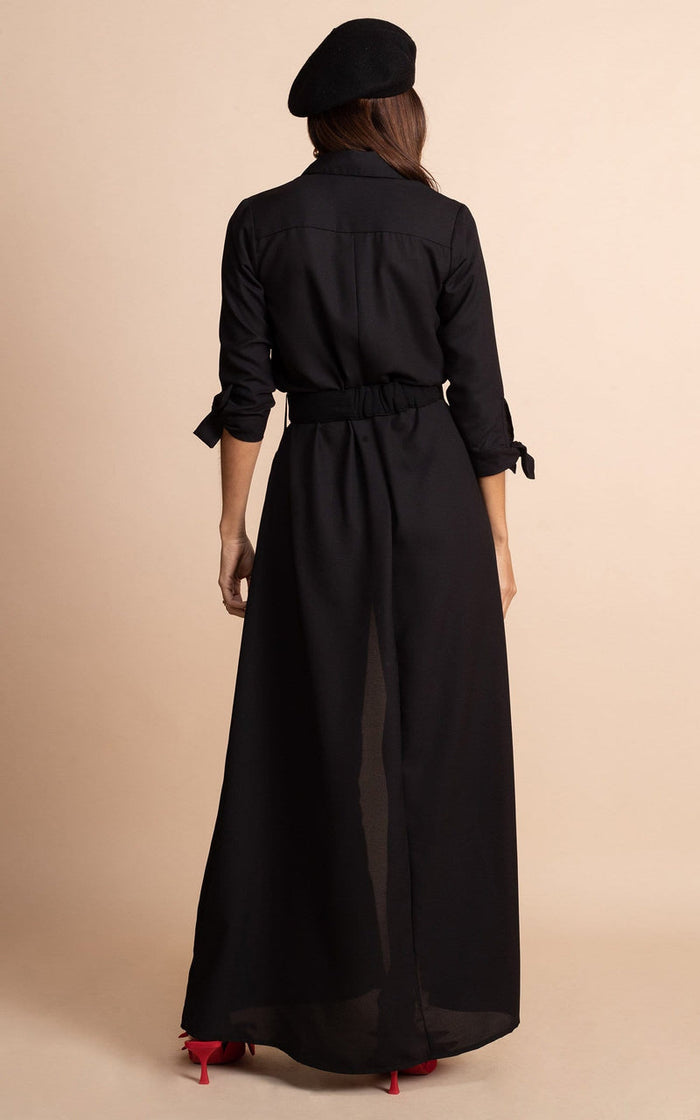 Dove Dress | Dancing Leopard | Black