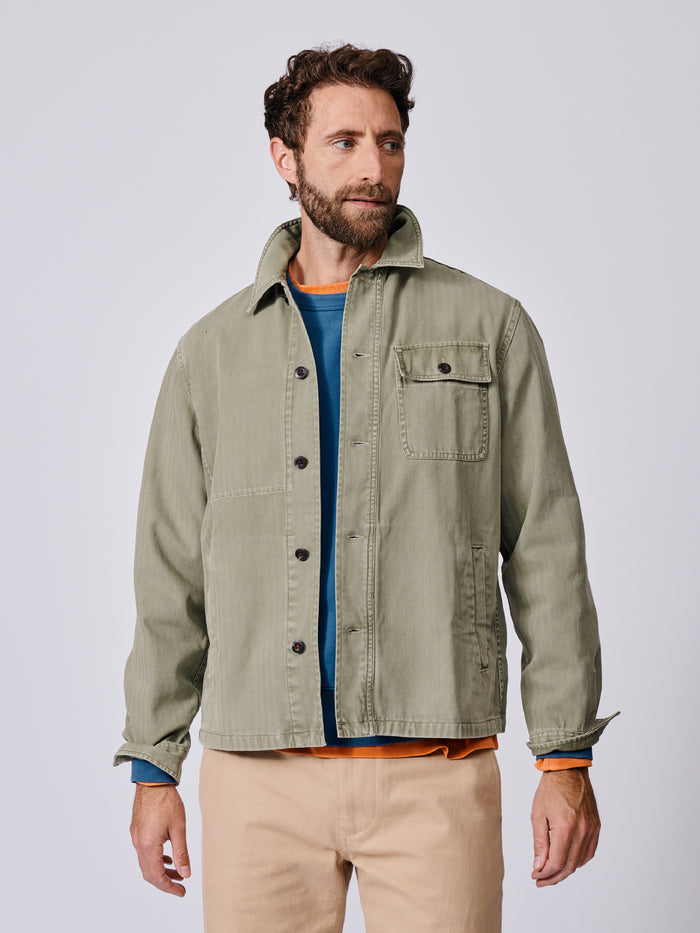 Aubin Khaki Dowse Worker Jacket | Jackets