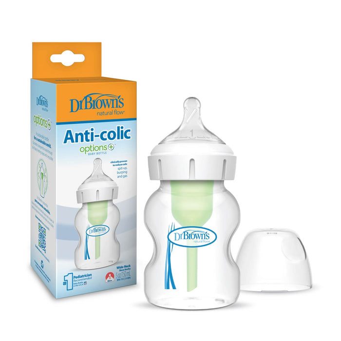 Dr. Brown's Natural Flow Anti-Colic Options+ Wide-Neck Baby Bottle