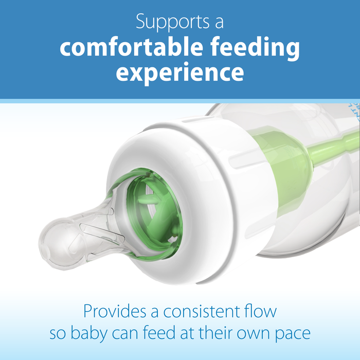 Dr. Brown's Natural Flow Narrow Baby Bottle Silicone Nipple | 2-Pack