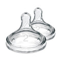 Dr. Brown's Natural Flow Wide Neck Baby Bottle Silicone Nipple | 2-Pack