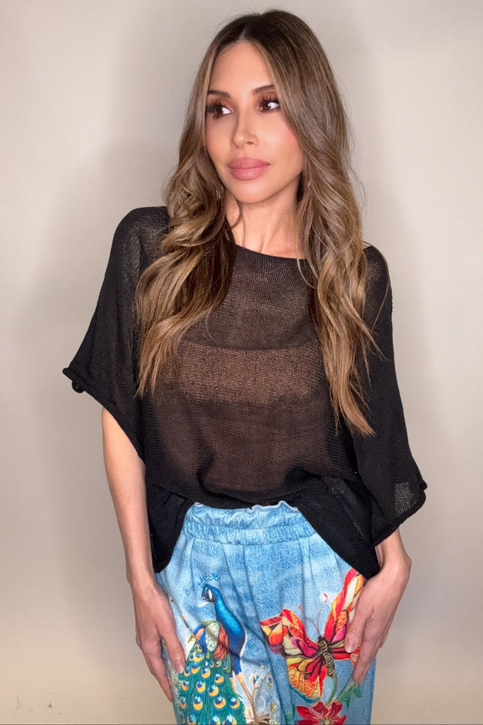 Style the Drop Shoulder Knit Top exclusively at Born To Glam