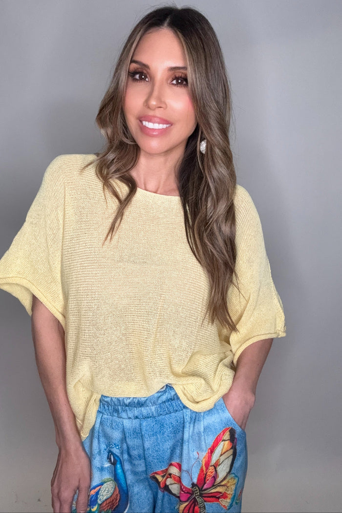 Style the Drop Shoulder Knit Top exclusively at Born To Glam