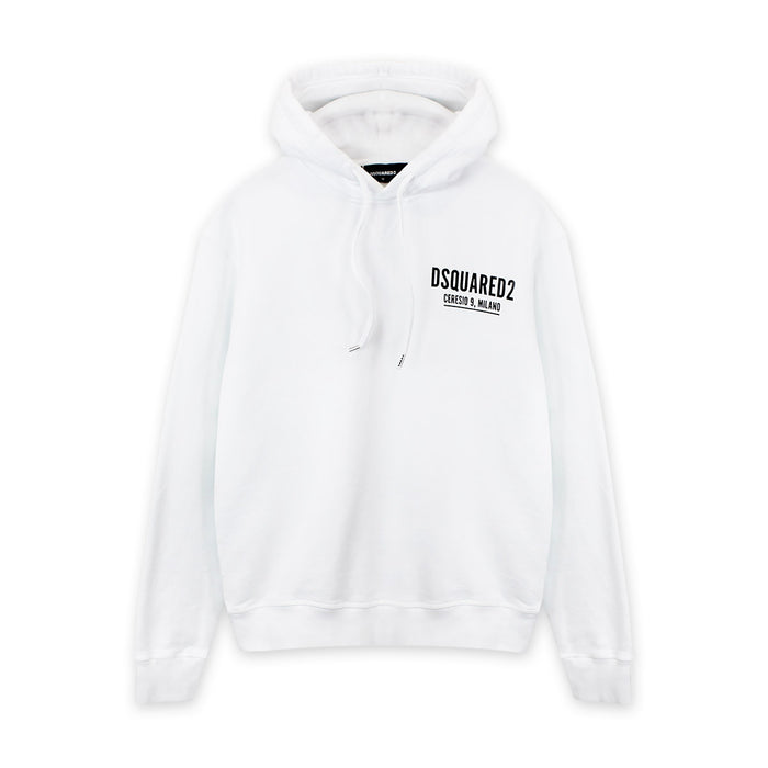 DSQUARED2 - Ceresio9 Cool Hoodie in White - Nigel Clare