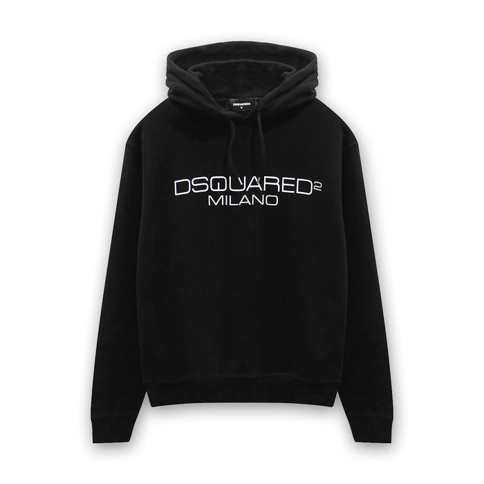 DSQUARED2 - D2 Milano Hoodie in Black - Nigel Clare