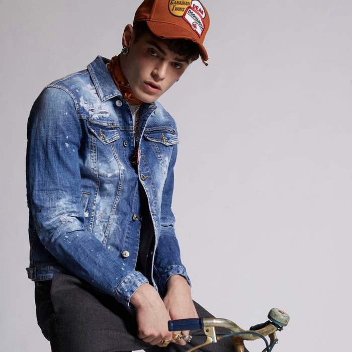 DSQUARED2 - Distress Dan Denim Jacket - Nigel Clare