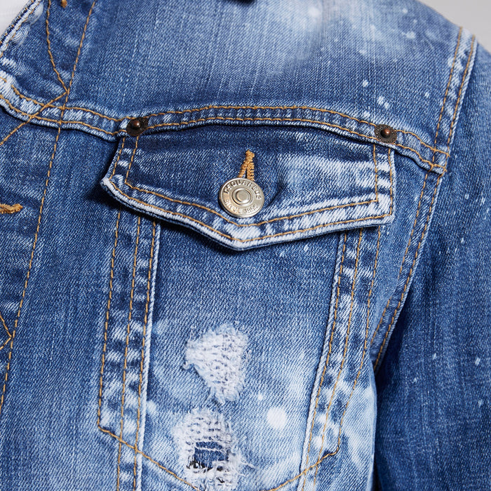 DSQUARED2 - Distress Dan Denim Jacket - Nigel Clare