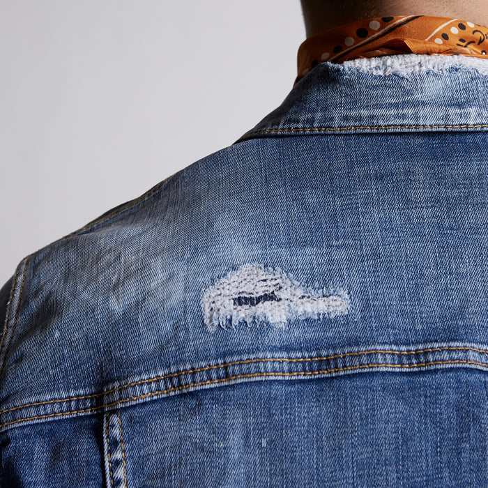 DSQUARED2 - Distress Dan Denim Jacket - Nigel Clare