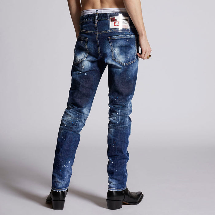 DSQUARED2 - Distressed Cool Guy Jeans in Blue - Nigel Clare