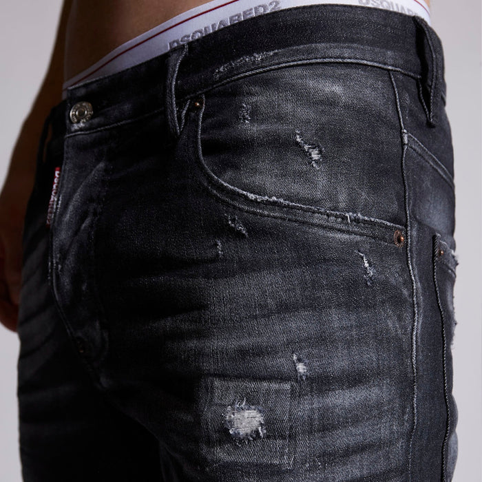 DSQUARED2 - Distressed Super Twinky Jeans in Grey - Nigel Clare