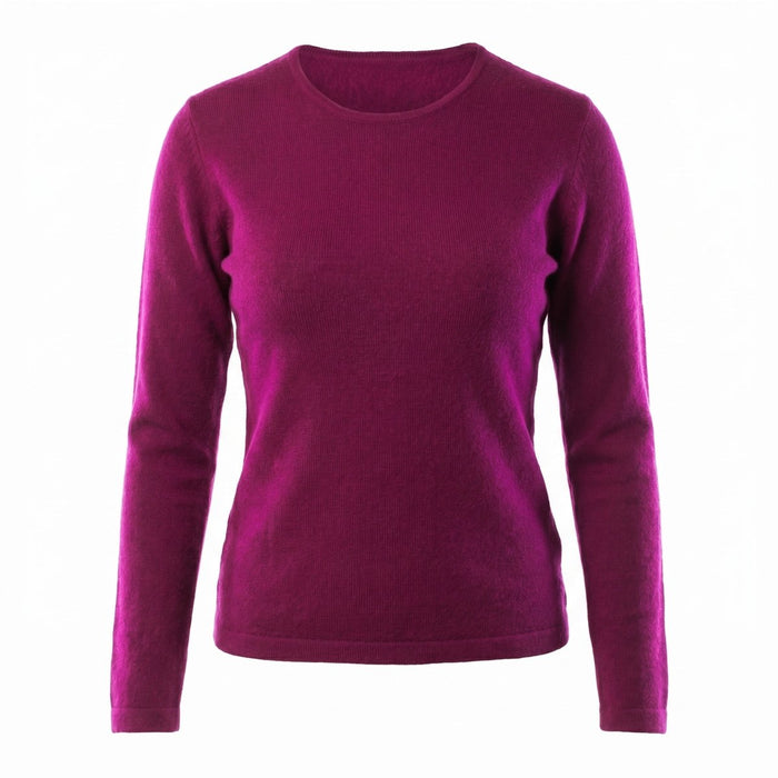 Dunedin Cashmere Women’s 100% Cashmere C - Neck Jumper – Eminence - Heritage Of Scotland - XS