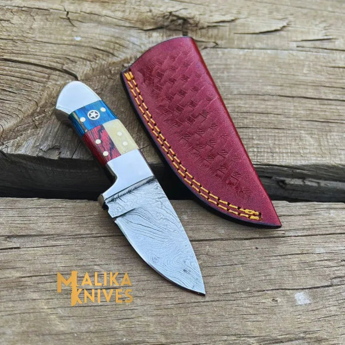 EDC Flag Handle Skinner Knife - Durable, Compact & Razor-Sharp Everyday Tool for Outdoor Enthusiasts - RFE Marketing Ventures