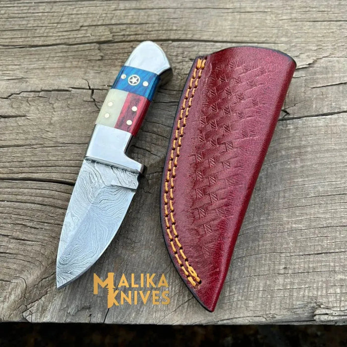 EDC Flag Handle Skinner Knife - Durable, Compact & Razor-Sharp Everyday Tool for Outdoor Enthusiasts - RFE Marketing Ventures