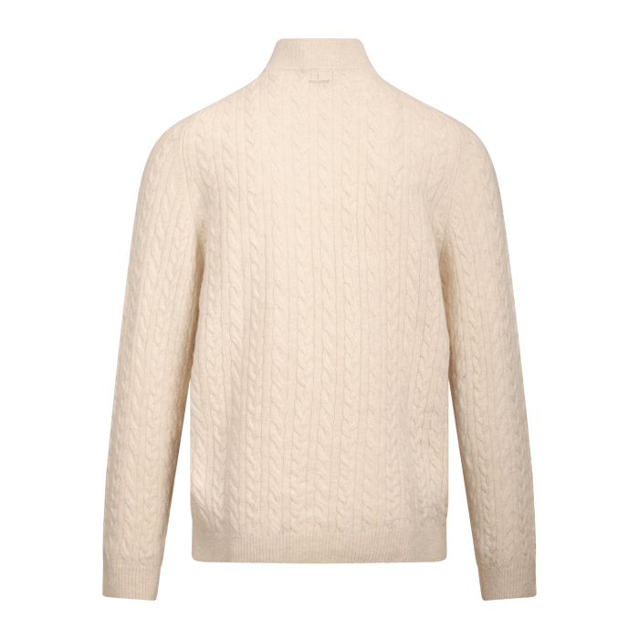 Urban Pioneers Male Edward Half-Zip SWEATER CREAM MELANGE