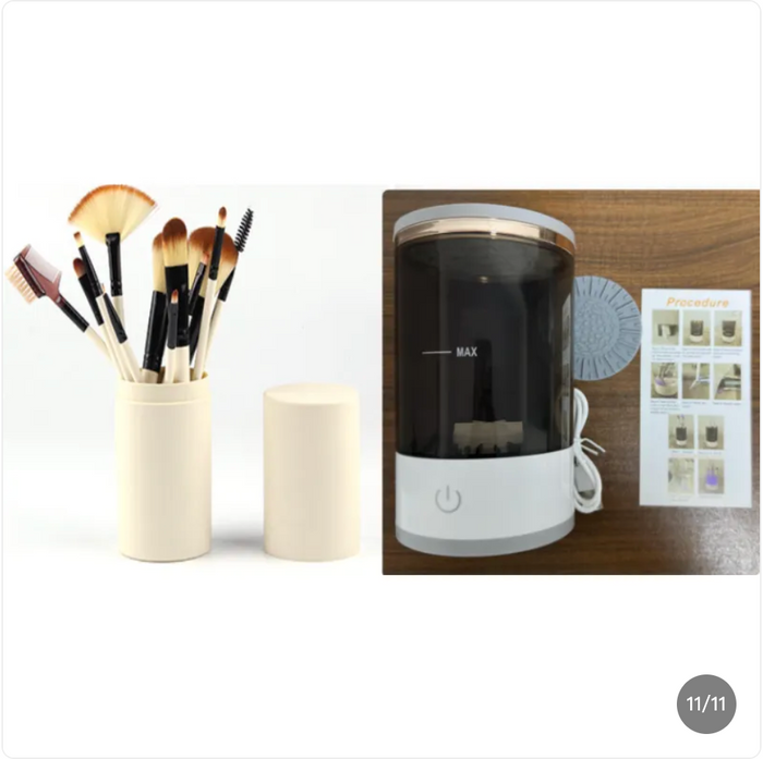 Effortless Clean with Our Rechargeable Makeup Brush Cleaner - RFE Marketing Ventures