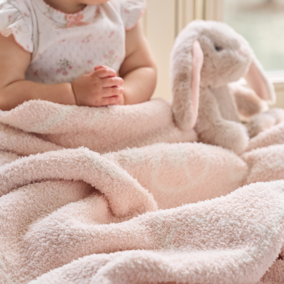 Elegant Baby Chenille Knit Baby Blanket