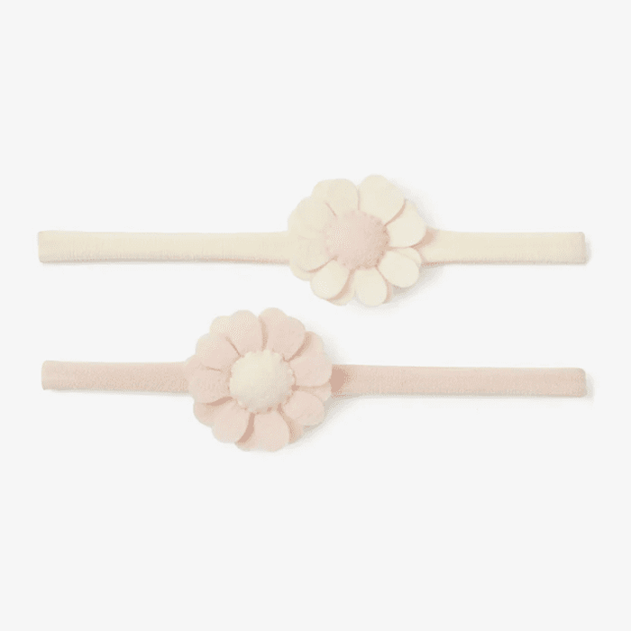 Elegant Baby Felt Flower Headband Set | 2-Pack
