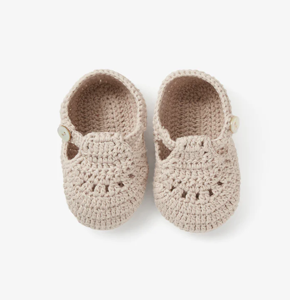 Elegant Baby Hand Crocheted Baby Booties