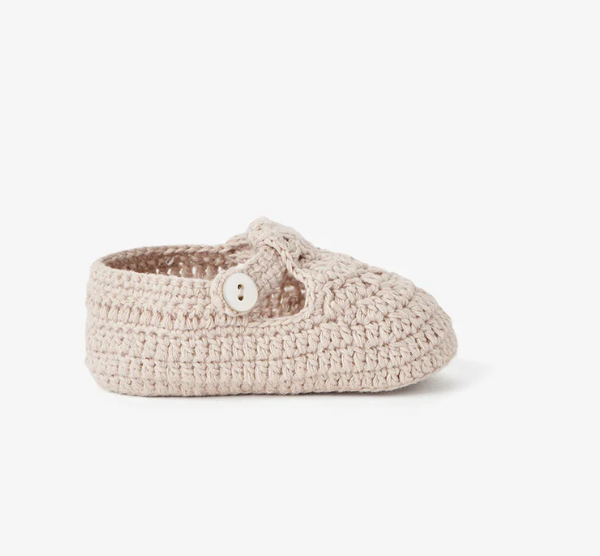 Elegant Baby Hand Crocheted Baby Booties