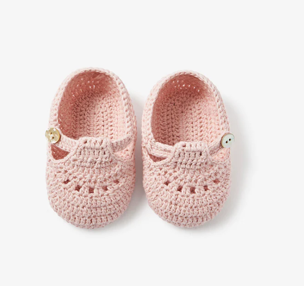 Elegant Baby Hand Crocheted Baby Booties