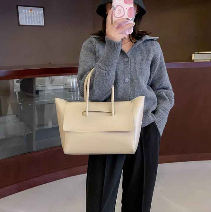 Elegant Women's Large Capacity Handbag – Stylish PU Leather Shoulder Bag for Every Occasion