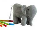 Elephant Machine Knitted Grey Stuffed Baby/Plush/Soft Toy | 100% Premium Cotton - Mojopanda Organic  Store