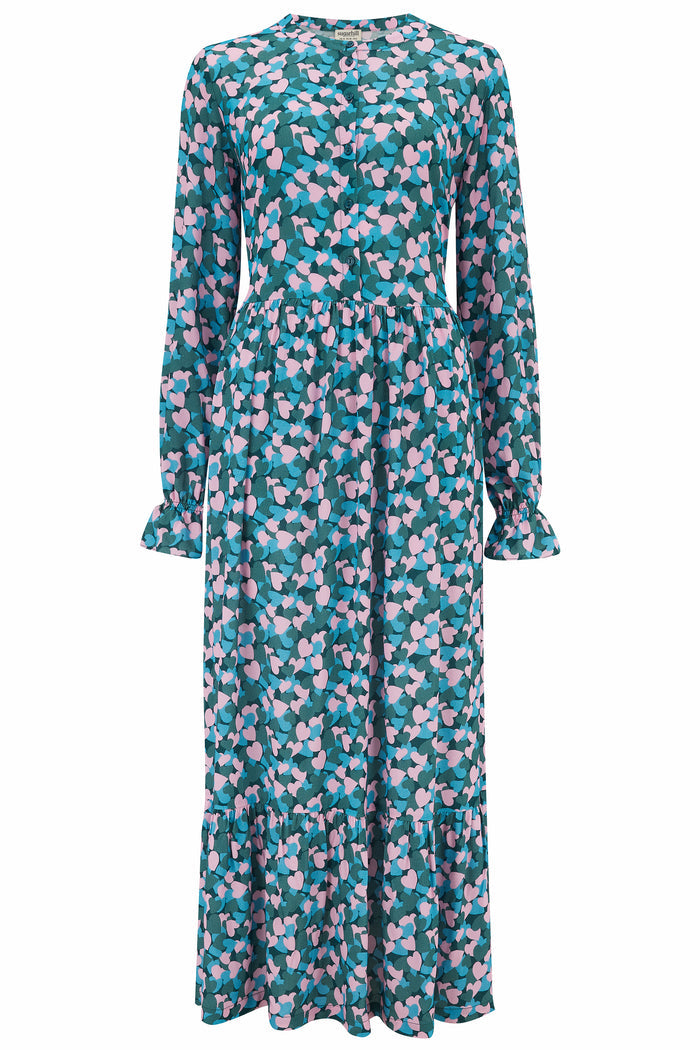 Elise Maxi Smock Dress - Multi, Layered Hearts