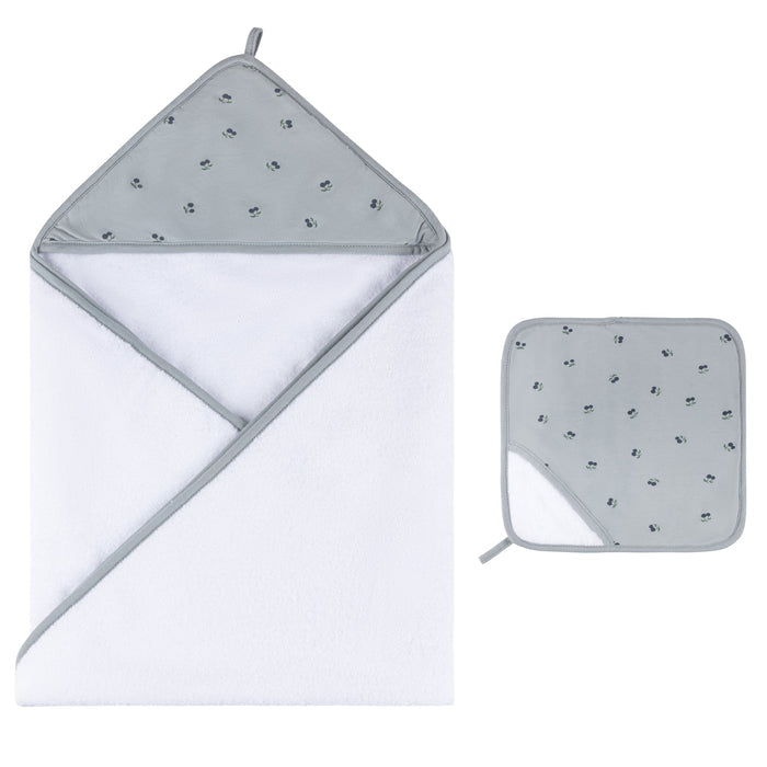 Ely's & Co. Hooded Towel With Pocket Wash Cloth