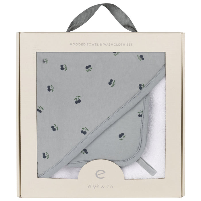 Ely's & Co. Hooded Towel With Pocket Wash Cloth