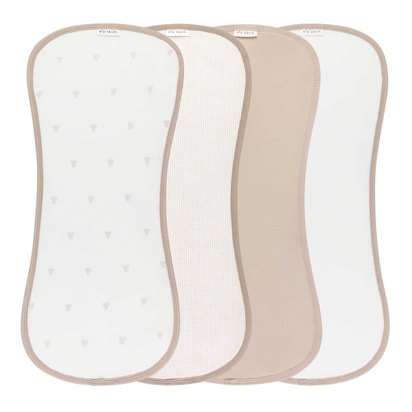 Ely's & Co. Jersey Absorbent Burp Cloths - 4 Pack