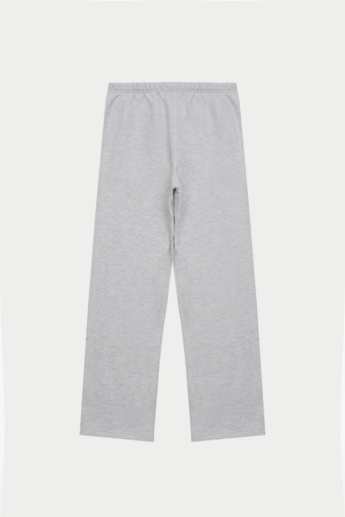 EMBOSSED STRAIGHT LEG JOGGERS - GREY MARL