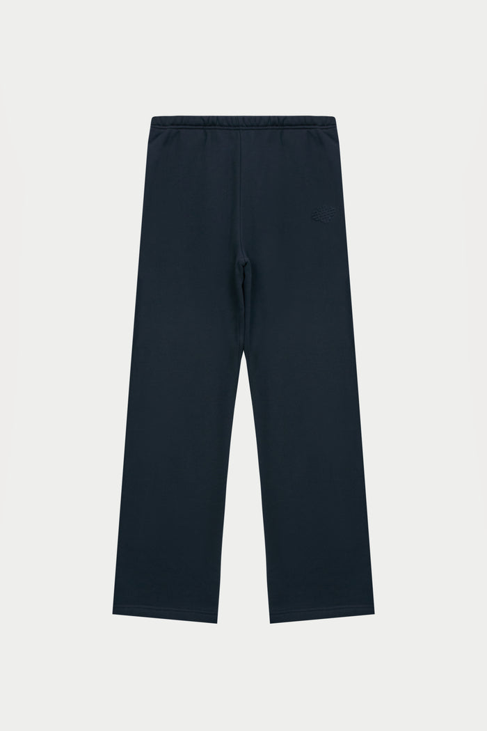 EMBOSSED STRAIGHT LEG JOGGERS - NAVY